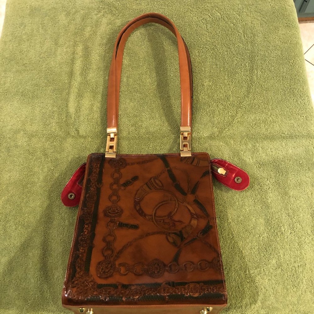 "Talja" Vera Pelle VINTAGE EQUESTRIAN - ITALIAN LEATHER SHOULDER BAG